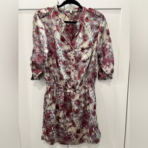 Collective Concepts Magenta and White Tie-dye dress